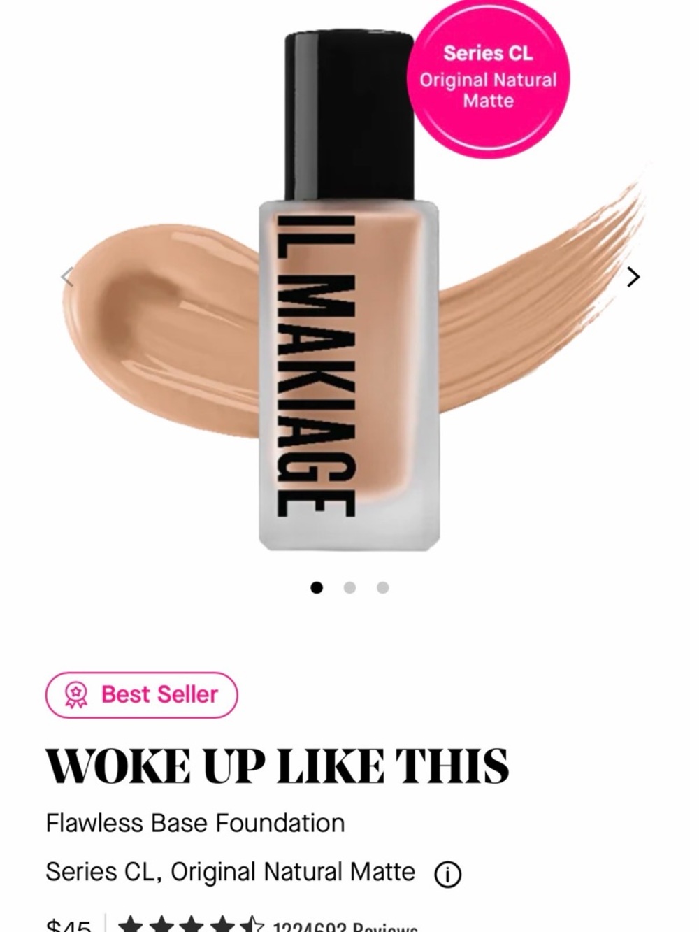 IL MAKIAGE Woke Up Like This Foundation - CL Series Natural Matte (Beige)